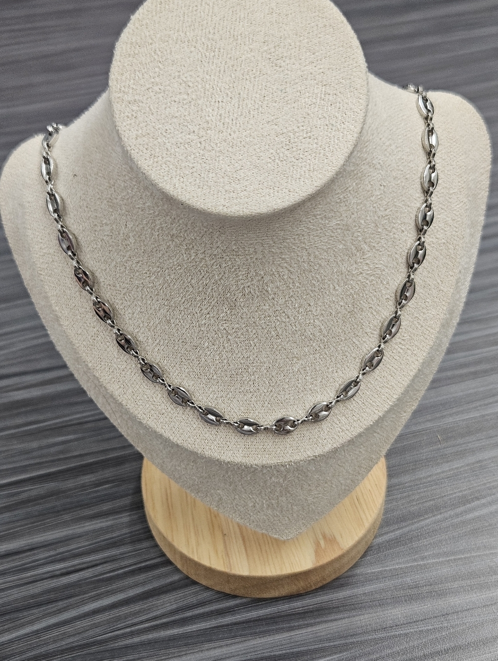 New Marinier Style Silver-Tone Stainless Steel Necklace Wrap Bracelet